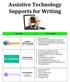 Assistive Technology Supports for Writing