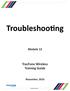 Troubleshooting Module 12 TracFone Wireless Training Guide November, 2016