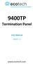 9400TP Termination Panel