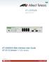 AT-GS950/8. AT-GS950/8 Web Interface User Guide AT-S113 Version [ ] Gigabit Ethernet Switch Rev A