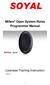 Mifare Open System Rules Programmer Manual