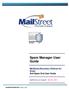 Spam Manager User Guide MailStreet Boundary Defense for  Anti-Spam End User Guide