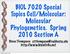 BIOL 7020 Special Topics Cell/Molecular: Molecular Phylogenetics. Spring 2010 Section A