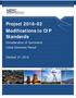 Project Modifications to CIP Standards. Consideration of Comments Initial Comment Period