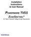 Installation Instructions & User Manual POWERWARE TVSS ZONESENTINEL. AC Panel Transient Voltage Surge Suppressors