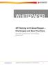 WHITEPAPER. API Testing with GreenPepper Challenges and Best Practices. A White Paper by: Dhaval Koradia / Ashwini Khaladkar September, 2013