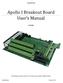 Apollo I Breakout Board User s Manual
