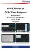 OIW-EX Series of Oil In Water Analyzers MiView Handbook Document code: OIW-HBO-0013 Version: EX July 2013