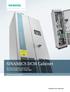 SINAMICS DCM Cabinet. DC drive converter cabinets for fast and simple system integration. siemens.com/sinamics. Answers for industry.
