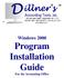 Windows 2000 Program Installation Guide