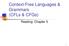 Context-Free Languages & Grammars (CFLs & CFGs) Reading: Chapter 5