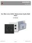 4x2 Mic/Line AES67 Networked Audio Wall Plate. User Manual