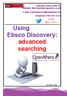 Ebsco Discovery: advanced searching