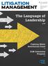 MANAGEMENT. The Language of Leadership. Fighting Water. CLM Internship Program. p.20. The Language of Leadership p 20.