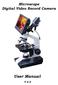 Microscope Digital Video Record Camera. User Manual V 2.5