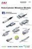 RoboCylinder Miniature Models 4th Revised Edition