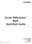 Cerner Millennium BMA QuickStart Guide