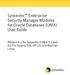 Symantec Enterprise Security Manager Modules for Oracle Databases (UNIX) User Guide