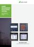 POWER MEASUREMENT IN ELECTRICAL SYSTEMS SIRAX MONITOR SERIES BUILT-IN DEVICES FOR MEASUREMENT IN POWER SYSTEMS