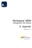 Workspace MDM Management Site Manual