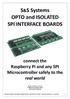 S&S Systems OPTO and ISOLATED SPI INTERFACE BOARDS