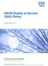 HSCN Quality of Service (QoS) Policy