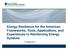 Energy Resilience for the Americas: Frameworks, Tools, Applications, and Experiences in Reinforcing Energy Systems. 29 August 2017