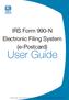 IRS Form 990-N Electronic Filing System (e-postcard)