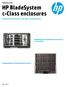 HP BladeSystem c-class enclosures