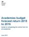 Academies budget forecast return 2015 to Guide to completing the online form for all academies