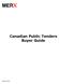 March Canadian Public Tenders Buyer Guide