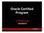 Oracle Certified Program