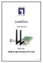 LevelOne. 300M N_Max Wireless PCI Card. User Manual WNC-0601 V1.0.0