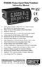 PD6300 Pulse Input Rate/Totalizer Instruction Manual