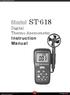Model ST-618. Instruction Manual. Digital Thermo-Anemometer. Digital Measurement Metrology, Inc PRECISION IS OUR VISION