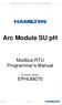 Arc Module SU ph. Modbus RTU Programmer s Manual. Firmware version: EPHUM070. Arc Module SU ph Modbus RTU Programmer s Manual (EPHUM070)