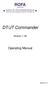 DT/JT Commander. Operating Manual. Version Revision 1.0