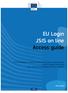EU Login JSIS on line Access guide