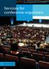 Services for conference organizers