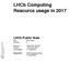 LHCb Computing Resource usage in 2017