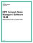 HPE Network Node Manager i Software 10.30