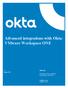 Advanced integrations with Okta: VMware Workspace ONE