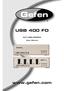 USB 400 FO.   EXT-USB-400FON. User Manual