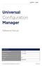 Universal Configuration Manager