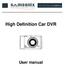 High Definition Car DVR