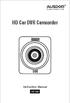 HD Car DVR Camcorder. Instruction Manual AD 109