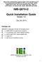 IMB-Q870-i2. Quick Installation Guide Version 1.0