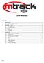 User Manual. 1. Introduction MtrackScout OBD-II Compliant... 2