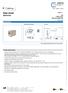 Data sheet. 25Gmodul. Illustrations P/N 130B11-25-E EAN Product specification. Page 1/ Dimensional drawing