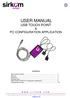 USER MANUAL USB TOUCH POINT & PC CONFIGURATION APPLICATION